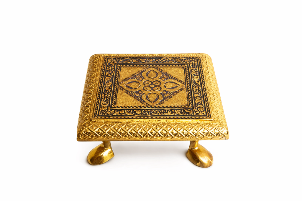Pooja Meenakari Chowki Bajot(random design)
