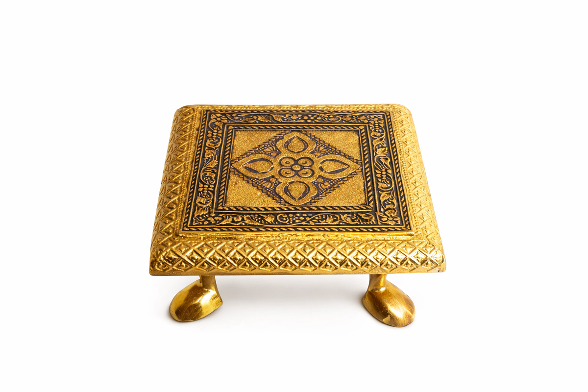 Pooja Meenakari Chowki Bajot(random design)