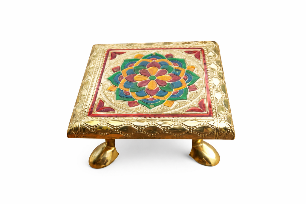 Pooja Meenakari Chowki Bajot(random design)